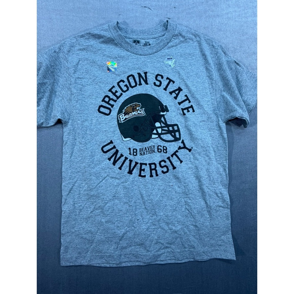 New Oregon State University NCAA Football Boys Shirt‎ Gray Youth Medium